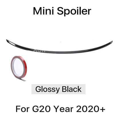 Carbon Fiber Rear Bumper Spoiler Lip For BMW 3 Series G20 2020-2023 MP M3 M4 PSM Style Slim Trunk Wing Kit Refting Gloss Black