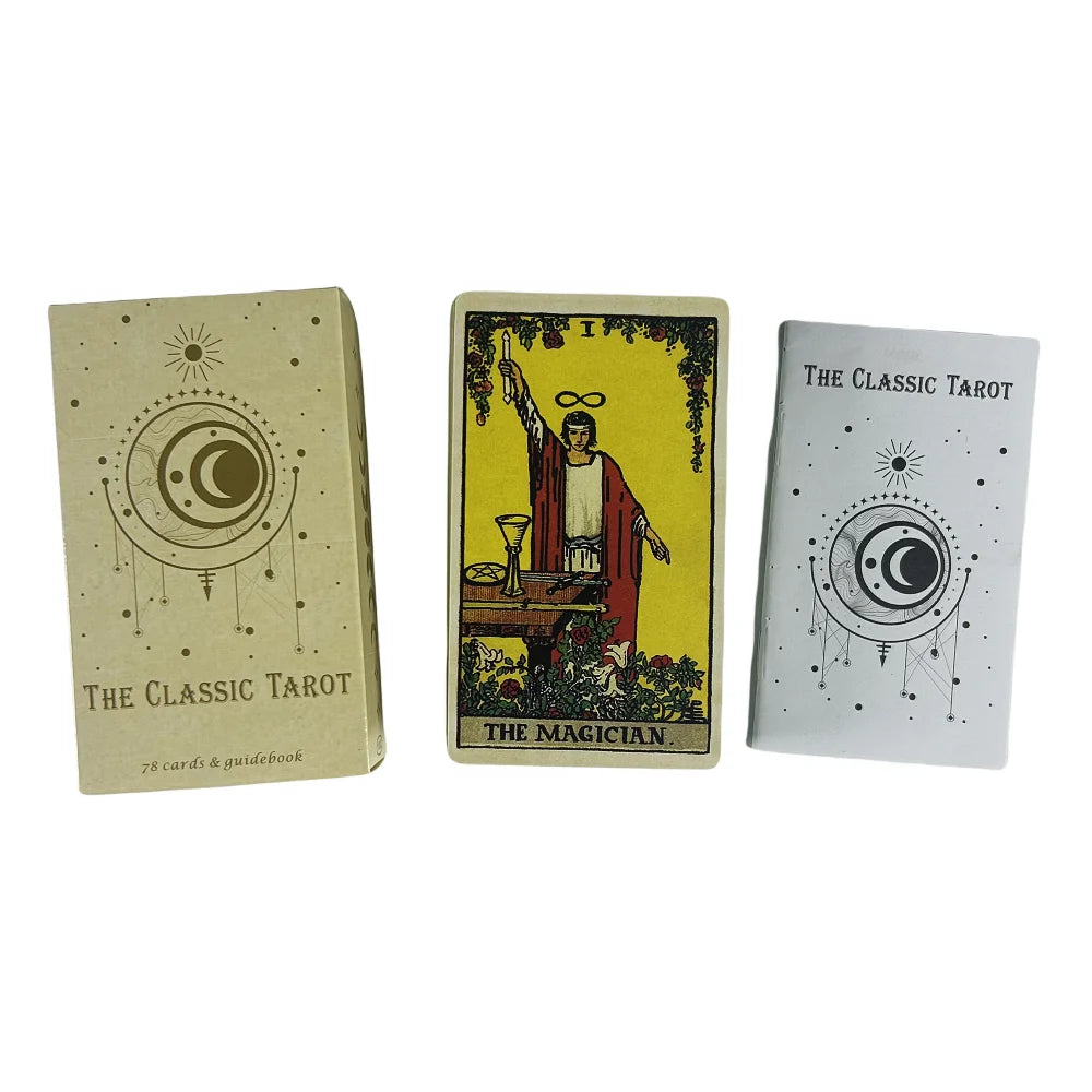 1/3/5 Pcs The Classic Tarot Cards Deck For Easy Beginners Fate Fortune Telling Party Tabletop Board Game Wholesale