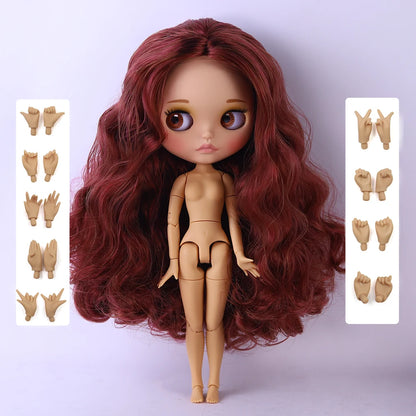 ICY DBS Blyth Doll 1/6 Joint 30cm tan Skin Matte Face Girl Set Doll BJD Toy Gift