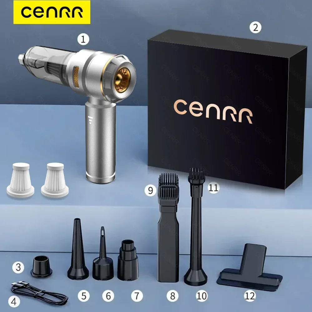 CENRR Car Vacuum Cleaner 998000PA Handheld Wireless Powerful Portable Vacuum Cleaner Home Appliance Cleaning Machine Car Cleaner