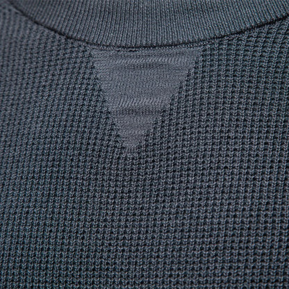 AIOPESON Raglan Sleeve Polo Shirt Men Henley Collar Solid Color Long Sleeve Heavyweight Cotton Business Casual Autumn Winter