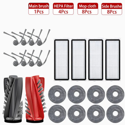 Fit For (Roborock Qrevo Edge / EdgeC / Edge S5A / 5V1 / Curv) Vacuum Parts Main Roller Side Brush Hepa Filter Mop Cloth Dust Bag