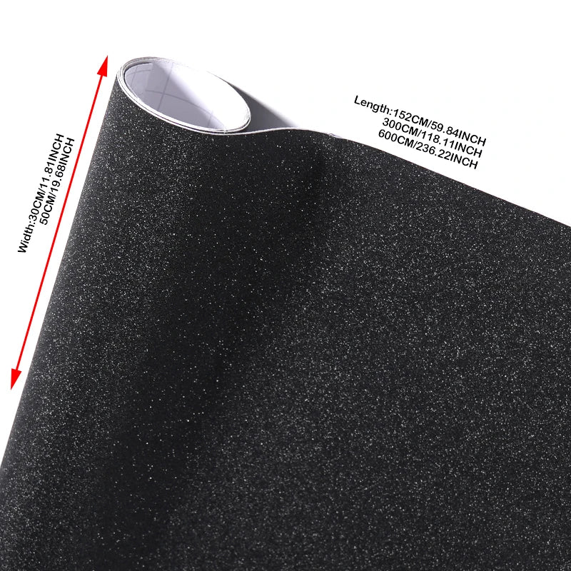 PVC 30/50CM Car Black Flash Film Vinyl Stickers Waterproof Self-adhesive DIY Decorative Stickers Auto Parts For Audi a3/q7/a4