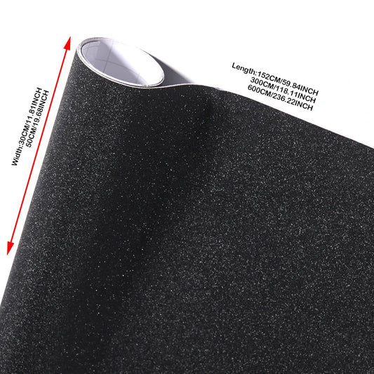 PVC 30/50CM Car Black Flash Film Vinyl Stickers Waterproof Self-adhesive DIY Decorative Stickers Auto Parts For Audi a3/q7/a4