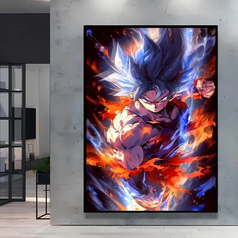 Canvas Posters Dragon Ball Goku Picture Children Gifts Home Decoration Waterproof Comics Pictures High Quality Wall Art Classic