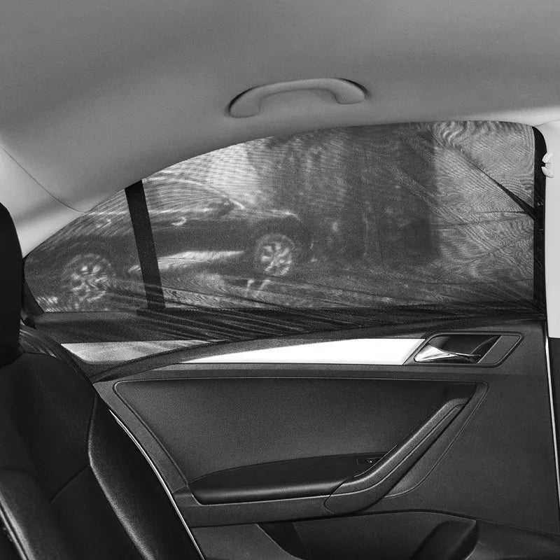 Car Sunshade Curtains Universal Side Window Shades SUV Curtains Protection Repellent Mosquito Mesh Net Sunshade Auto Accessories