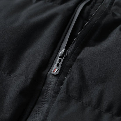 Men's 3D Quilted Puffer Jacket, Thickened Cotton Winter Coat, Stand Collar Warm Outerwear Cold Weather / Daily Wear