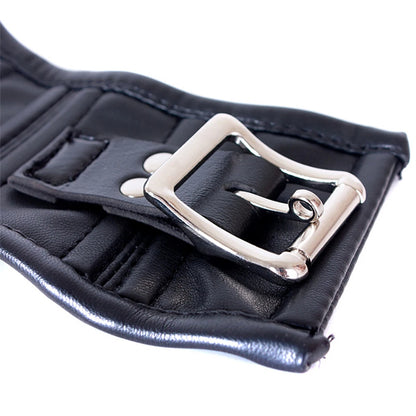 Erotic Black Soft Sponge Padded Inside Leather Chastity Posture Neck Collar For Bdsm Choker Bondage Couples Harness Sex Products