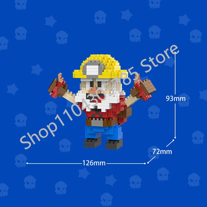 Mini Anime Brawl Stars Figures Pack Fashion Original Decorations Cartoon Heroes Model Dolls Boys Christmas Gifts Collectible