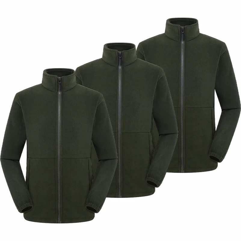 3-piece Winter Fleece Hiking Jacket For Men And Women Suitable For Outdoor Mountaineering Hiking And Camping Custom Printed Logo