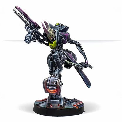 Sci-Fi Alien Horn Mecha Warrior Resin Miniature Unpainted Model Kit Tabletop Wargame Figures Unassembled Garage Kit