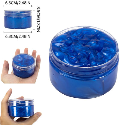 120ml Galaxy Slime Kit Stuffers Gift Toys Snot Clear Slime Stress Relief Toys Putty Party Favors Bubble Slime Christmas Gifts
