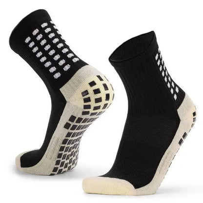 HLHYX Non Slip Grip Socks Men Women Towel Bottom Breathable Shockproof For Football Basketball Running