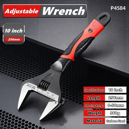 Adjustable large open end wrench Universal wrench CR-V Steel Machinery shop repair tool Car motorcycle bicycle wrench Hand tool