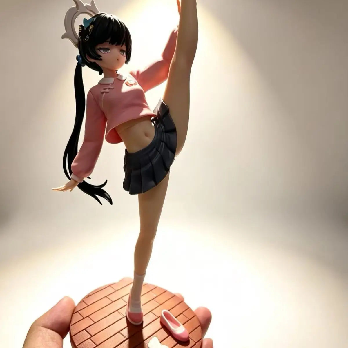 Blue Archive Anime Figure Gk Model Kisaki One Leg Lifting Pose Pvc Collectible Gift For Adult Desktop Computer Chassis Ornament
