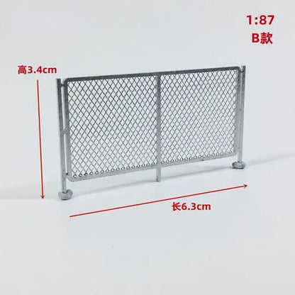 1/64/87 HO Scale Outland Model City Railway Fence Bleachers Benches Scene Model