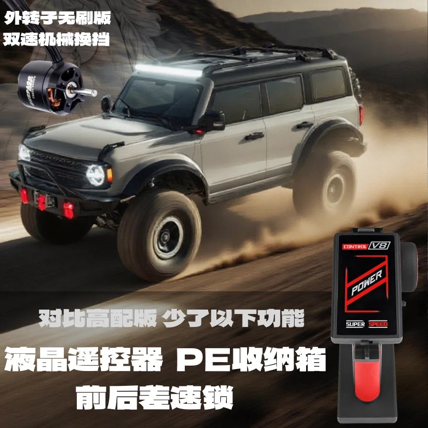 WLtoys 104006 Pro 1/10 RC Electric 4WD Off Road Rock Crawler With Front Rear Differential Lock Dual Speed Transmission Model Car