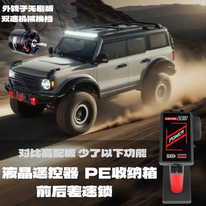 WLtoys 104006 Pro 1/10 RC Electric 4WD Off Road Rock Crawler With Front Rear Differential Lock Dual Speed Transmission Model Car