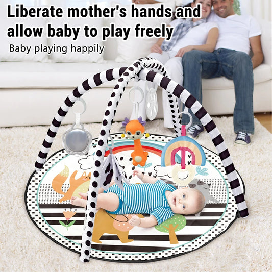 0-36 Months Baby Fitness Frame Multifunctional Event Fitness Game Mat Toys Rug Enlightenment Parent-child Interaction Toys Gift