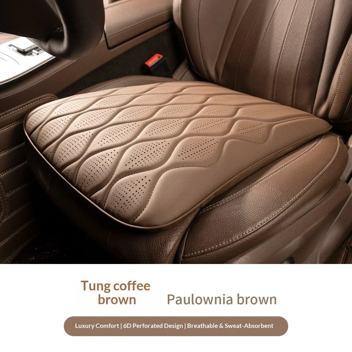 Wave style car seat cushion, creative accessory for car interior. Breathable and ventilated, suitable for all seasons