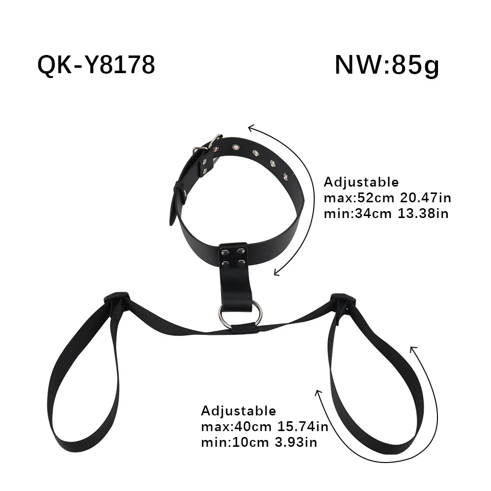 QKKQ PU Leather And Webbing Erotic Bra Chest Harness Belt Breast Teating Chest Binder BDSM Sex Toys For Women Erotic Accessories