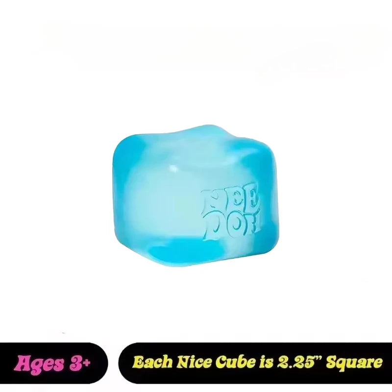 Schylling NeeDoh Solid Cube Sensory Squeeze Toy Stress Relief Anxiety Reliever Squishy Stress Buster for Sensory Needs