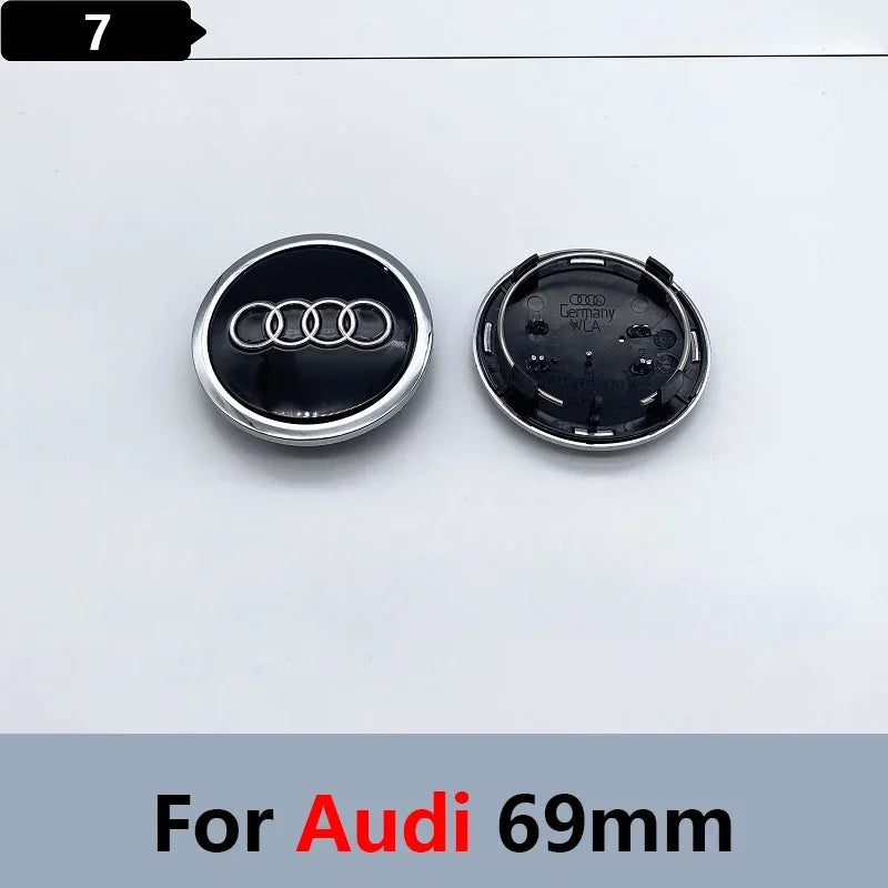 4pcs 60mm 61mm 69mm 68mm 77mm Car Styling Wheel Center Cap Hub Covers Badge 4B0601170 For Audi A3 A4 A5 A6 A7 A8  S6 Accessories