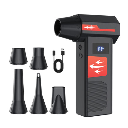 Turbo Jet Fan Electric Air Duster 10000mAh High-Speed Blower 130000RPM for Car PC Home Cleaning Powerful Portable Dryer Tool