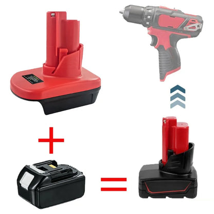 DM20M12 MT18M12 Adapter for Milwaukee/DeWalt/Makita 18V/20V Lithium Batteries Converting To for Milwaukee M12 12V Battery Tools