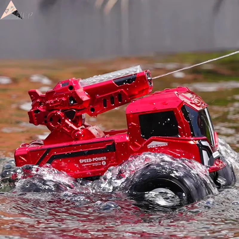 JJRC Q226 2.4G Amphibious 4WD All Terrain RC Car Waterproof LED Light Water Cannon Multiplayer Battle Kids Outdoor Electric Toy