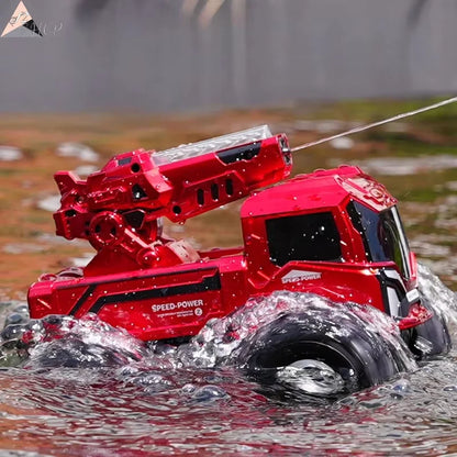 JJRC Q226 2.4G Amphibious 4WD All Terrain RC Car Waterproof LED Light Water Cannon Multiplayer Battle Kids Outdoor Electric Toy