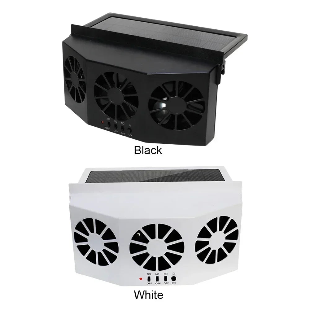 Car Exhaust Fan 3-Head Cooling Fan USB Powered Car Air Purifier Radiator Fan Window Vent Cool Ventilation Interior Accessories