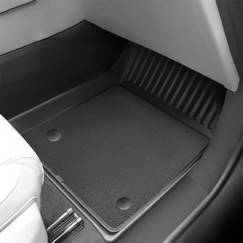 For BYD SEALION 7 2024 2025 TPE Car Floor Mats (Only RHD), All Weather Waterproof Backrest  Trunk  Frunk