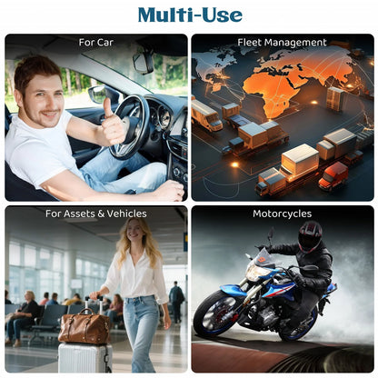 4G Vehicle GPS Tracker Real-Time Tracking Long Standby Battery Strong Magnetic Mount Waterproof Multiple Alarm Functions