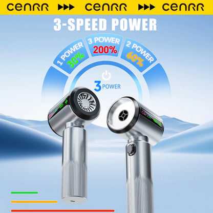 CENRR New Car Vacuum Cleaner Wireless Mini Powerful Portable HandHeld Car Cleaner LED Power Display Gift Lamp Air Gun  7500mAh