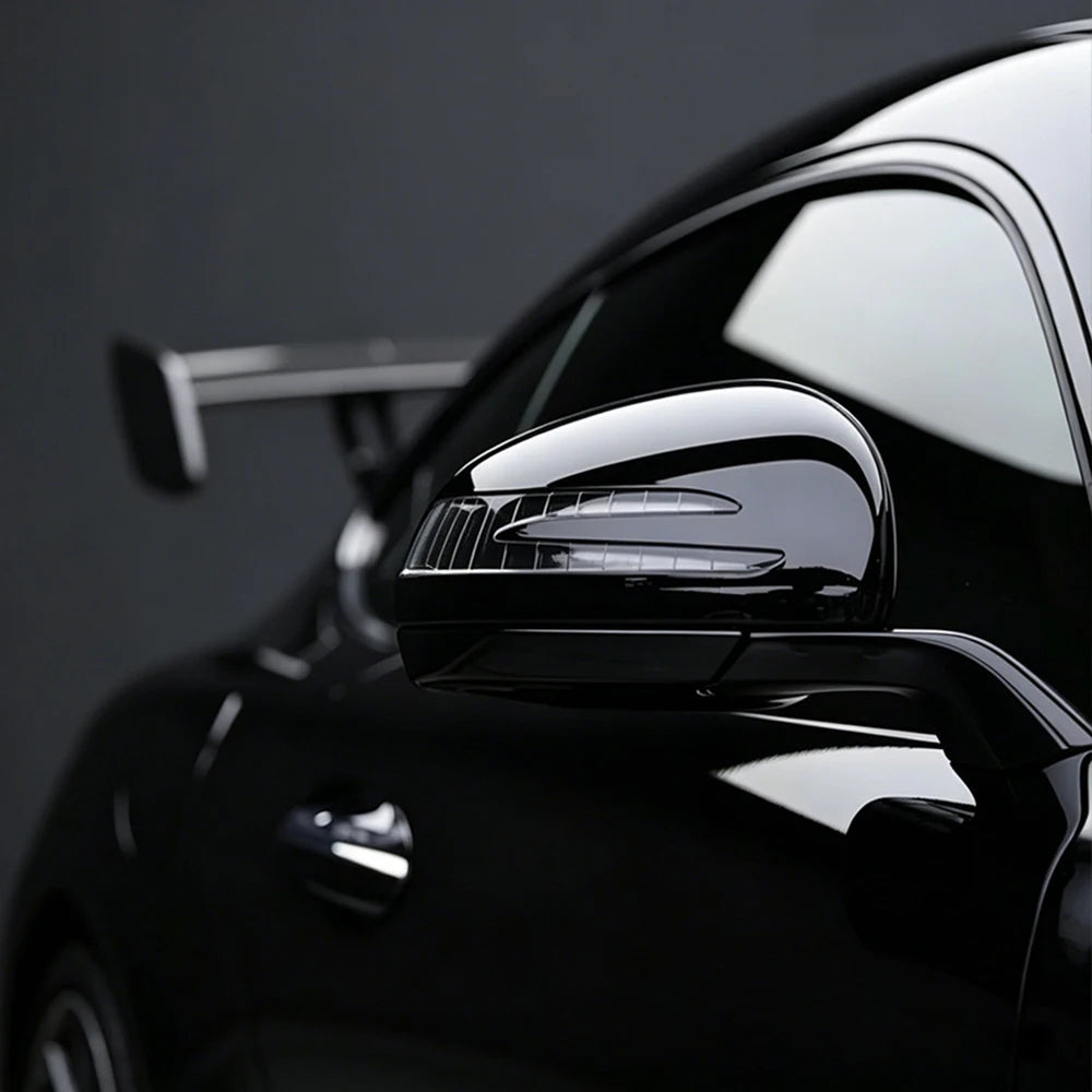 Glossy Black Self-adhesive Vinyl Sticker Circular Film Auto DIY Decal Bubble Free Air Free Car Body Styling Decor Accessories