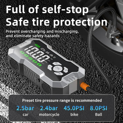 12V Automotive Battery Jump Starter and Tire Inflator 4000A Splitter Car Universal Starter Auto Booster Portable Power Station