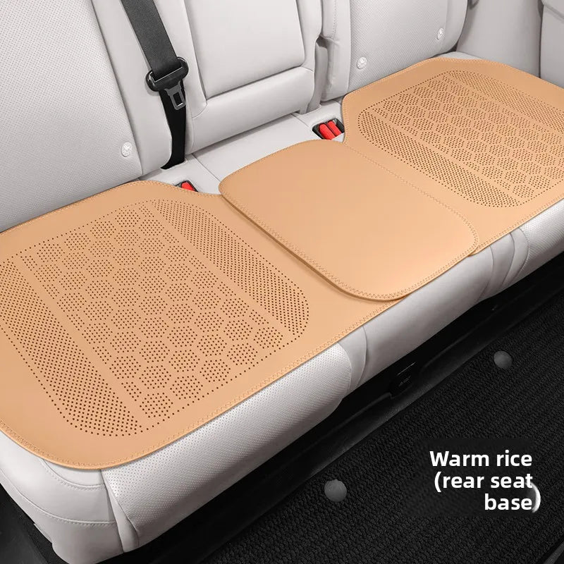 High Quality Nappa Leather Universal Car Seat Full Cover Breathable Luxury SUV Car Protection Perforated Leather Seat Full Cover