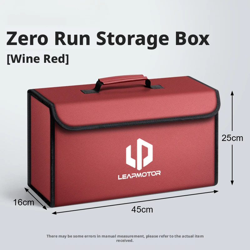 Suitable for Leapmotor C10 T03 A10 B10 C10 C01 C11 C16 D19 car carbon fiber trunk storage box large capacity foldable storage bo