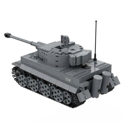 WW2 Tiger E Tank Ferdinand Nashorn Heavy Destroyer German Army Building Block Toy Bricks Set Gift