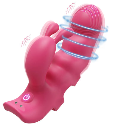 Finger Vibrator for Women Heating Vagina Vibrator Clitoris Nipples Stimulator Female Masturbator Interaction Sex Toy for Couples