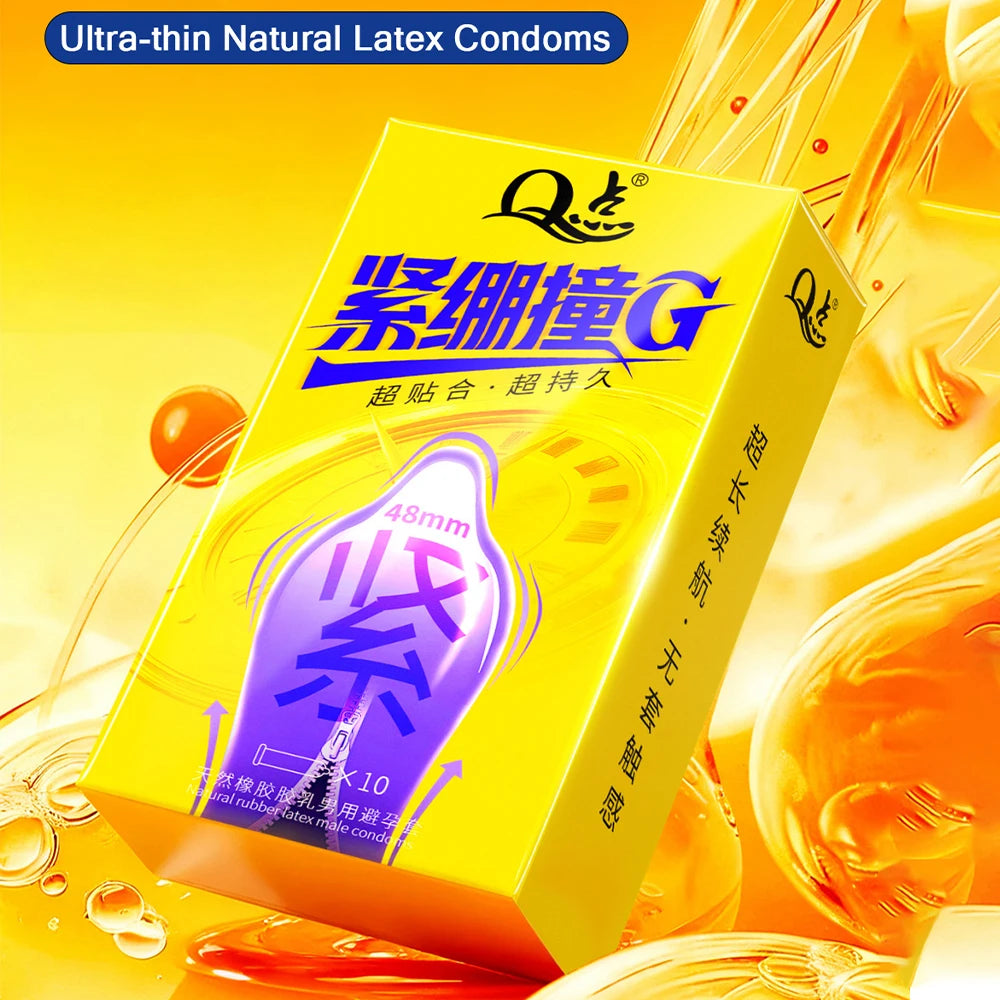 48mm Small Fits Condom for Male Long-lasting Ultra-thin Penis Sleeves Delayed Ejaculation Sex Toys  Adults Sexual Product
