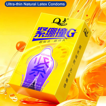 48mm Small Fits Condom for Male Long-lasting Ultra-thin Penis Sleeves Delayed Ejaculation Sex Toys  Adults Sexual Product