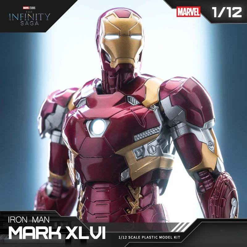 In Stock Fondjoy Iron Man Mk46 Assembled Model Action Figure 1/12 Iron Man Model Collectible Model PVC Model Boys Birthday Gifts