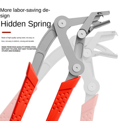 Panel Clip Pliers Stainless Steel Non-Slip Hand Tools Car Clip Pliers Trim Remover for Vehicle Truck SUV Interior Exterior Door