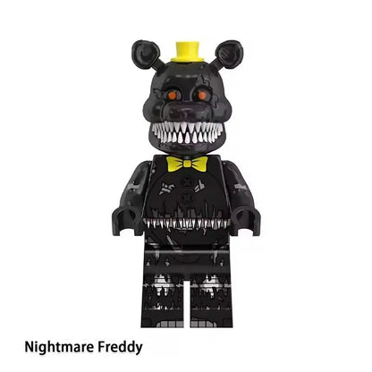NEW FNAF Nights Game Figure Mini Figures Building BlocksSkeleton Thriller Toys gift kids toys mould king