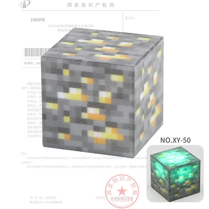 2CM Light-up Magnetic Square Building Blocks Replacement Parts DIY Educational Assembly Street Scene Lamp Bricks Kid Toy