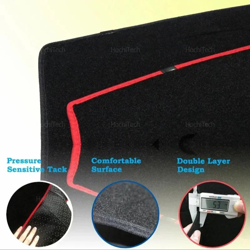 Dash Mat Sun Shade Anti-UV Carpets Car Accessories Car Dashboard Cover for GAC Motor Trumpchi GS3 Emzoom II 2023 2024