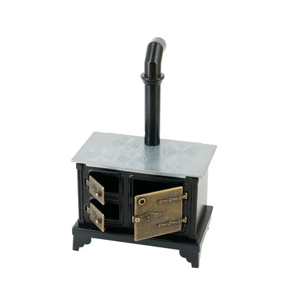 Dollhouse Miniature Kids Furniture Items Mini Alloy Hearth/Gas burner/Pan/Pot Set Kitchen Toys Kitchen Furniture Accessories