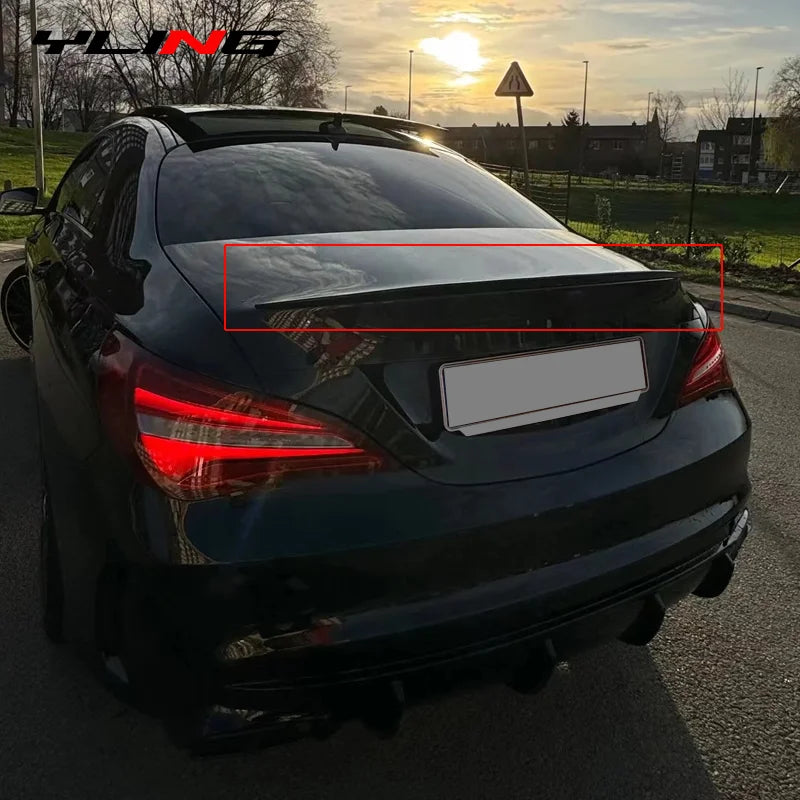 Rear Wing Spoiler Mercedes Benz CLA Class C117 C118 CLA200 CLA260 CLA45 AMG 2013-2023 Car Rear Spoiler Lip Exterior Parts